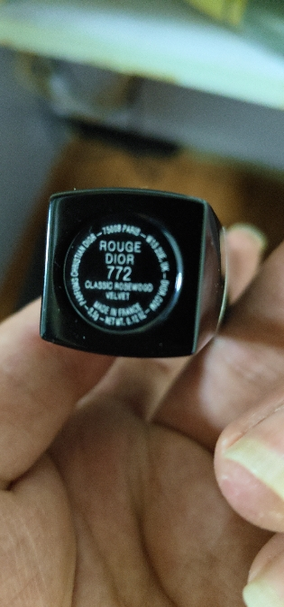 Dior迪奥 烈焰蓝金唇膏丝绒哑光口红3.5g 提升气色 迪奥口红772#玫瑰豆沙色晒单图