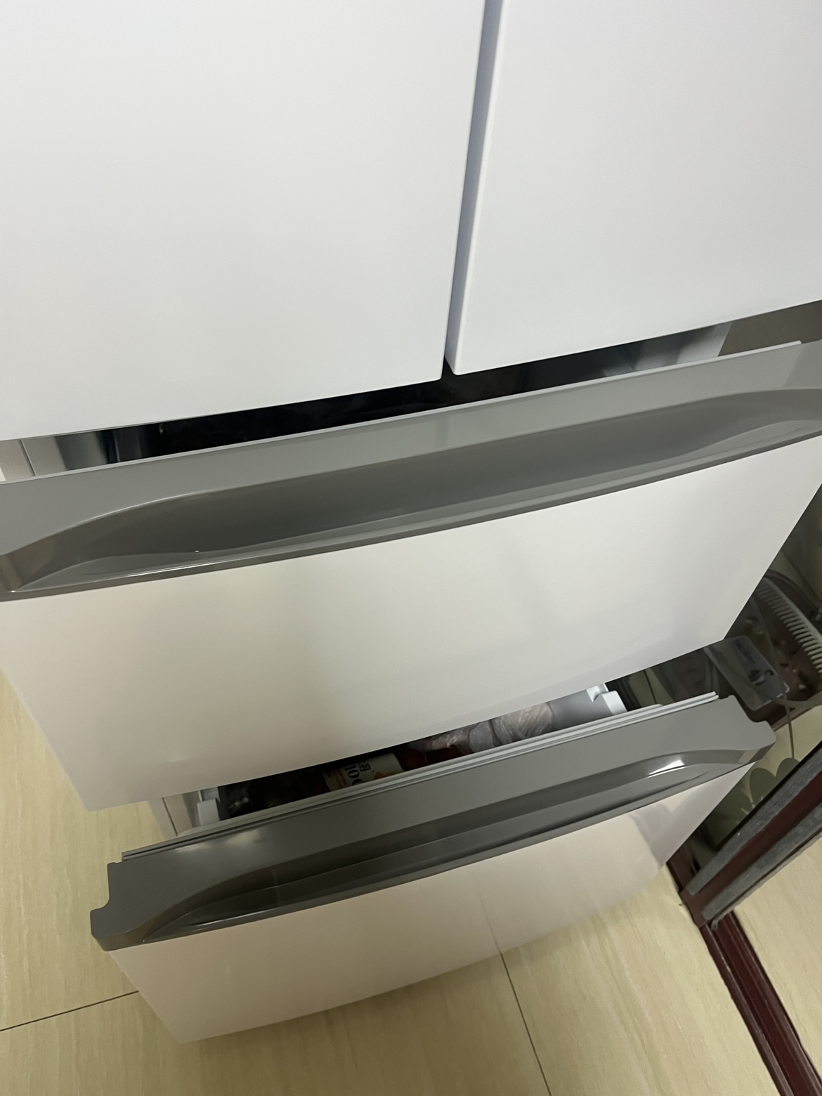 [自营]美的冰箱(Midea)340一级能效双变频法式多门四开门小型白色电冰箱超薄风冷无霜节能低噪MR-340WFPE晒单图