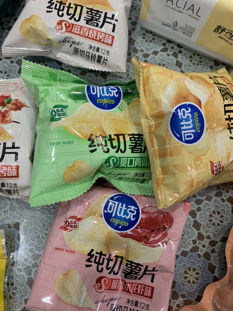 可比克纯切薯片30g*5包混合口味整箱大礼包聚会休闲膨化小食品晒单图