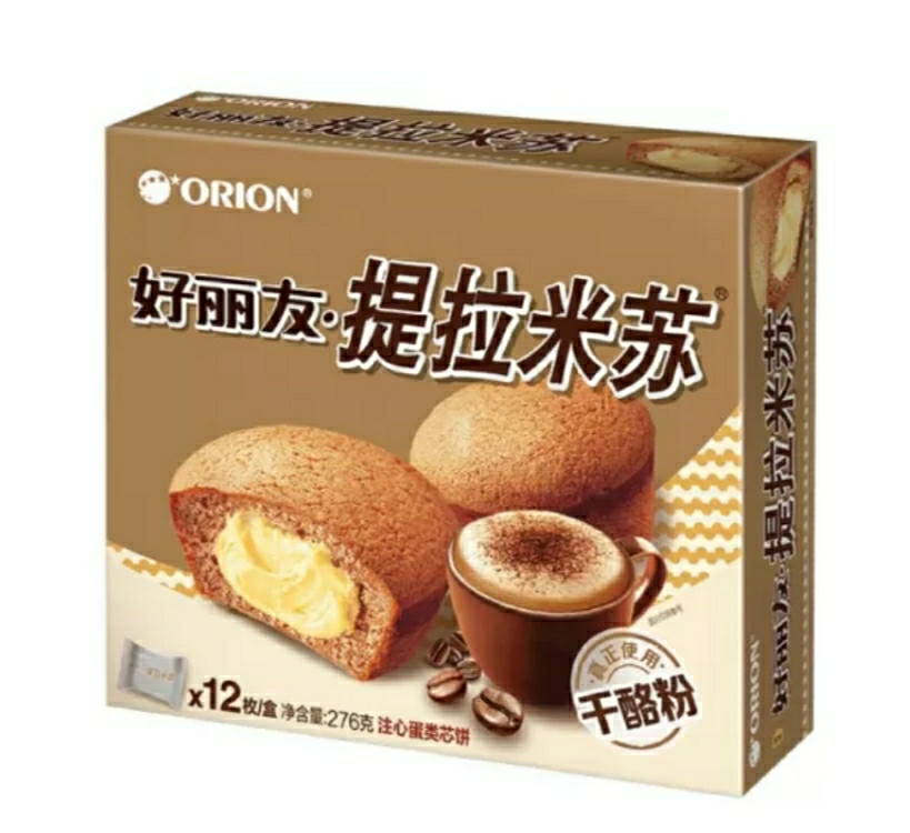 好丽友蛋糕派休闲零食早餐茶点西式糕点面包 12枚 提拉米苏派 -单盒晒单图