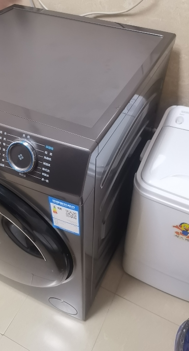 海尔(Haier)12公斤 大容量 变频 滚筒洗衣机 1级能效 525大筒径 洗净比1.12 XQG120-L50DS晒单图