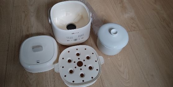 小熊(Bear)电炖锅 炖盅 1L容量婴儿宝宝辅食锅 煮粥锅隔水炖锅 燕窝炖盅 迷你1-2人煲汤锅 DDZ-J10P1晒单图