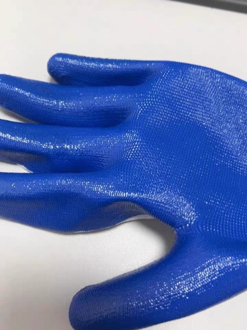 依莲纱嫚 劳保浸胶手套 均码/双晒单图