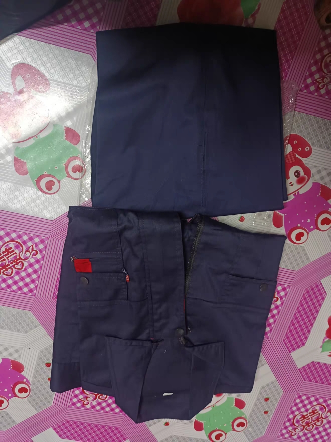 依莲纱嫚劳保服春秋工作服S-5XL/套晒单图