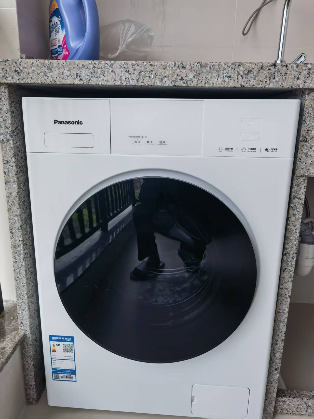 松下(Panasonic)白月光5.0大海豹滚筒洗衣机纯平全嵌洗烘一体1.12洗净比10公斤CD3AB晒单图