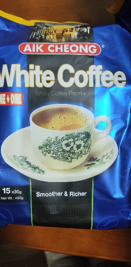 马来西亚原装进口益昌二合一无添加蔗糖速溶白咖啡粉袋装450g晒单图