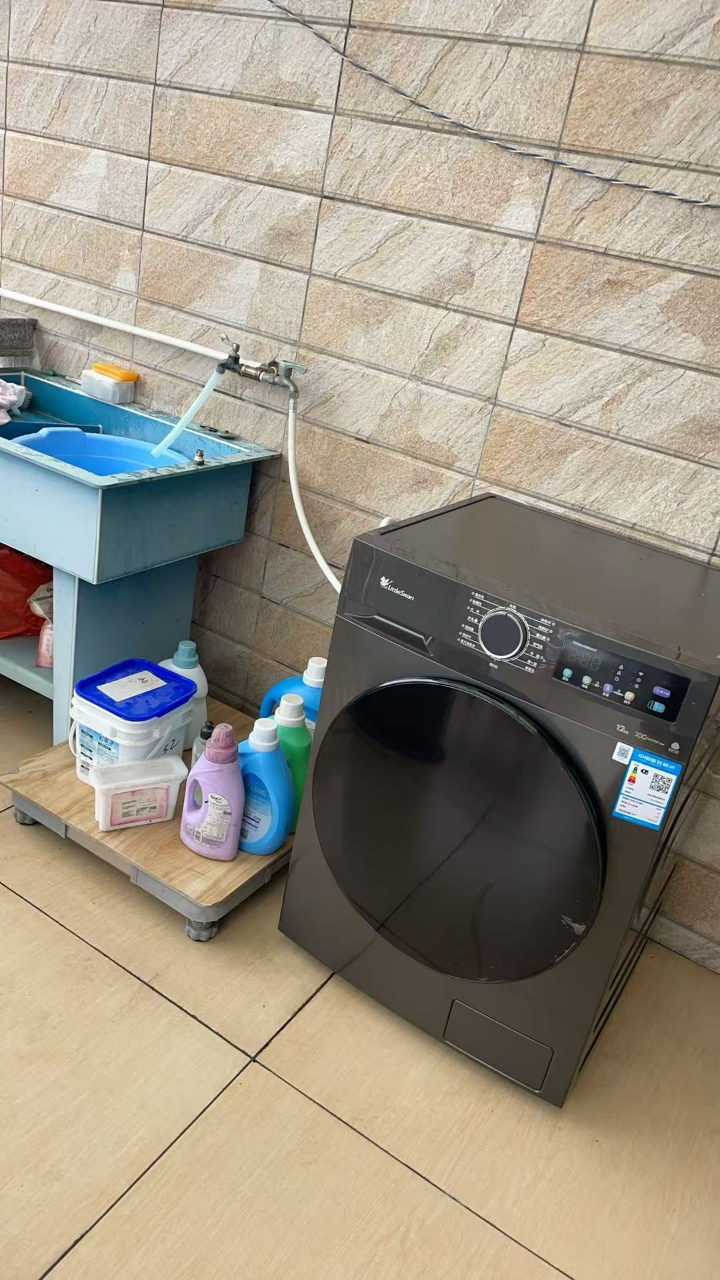 小天鹅(Little Swan)12KG大容量变频全自动洗烘一体机TD120V098WDT滚筒洗衣机蒸汽消毒洗国补换新晒单图