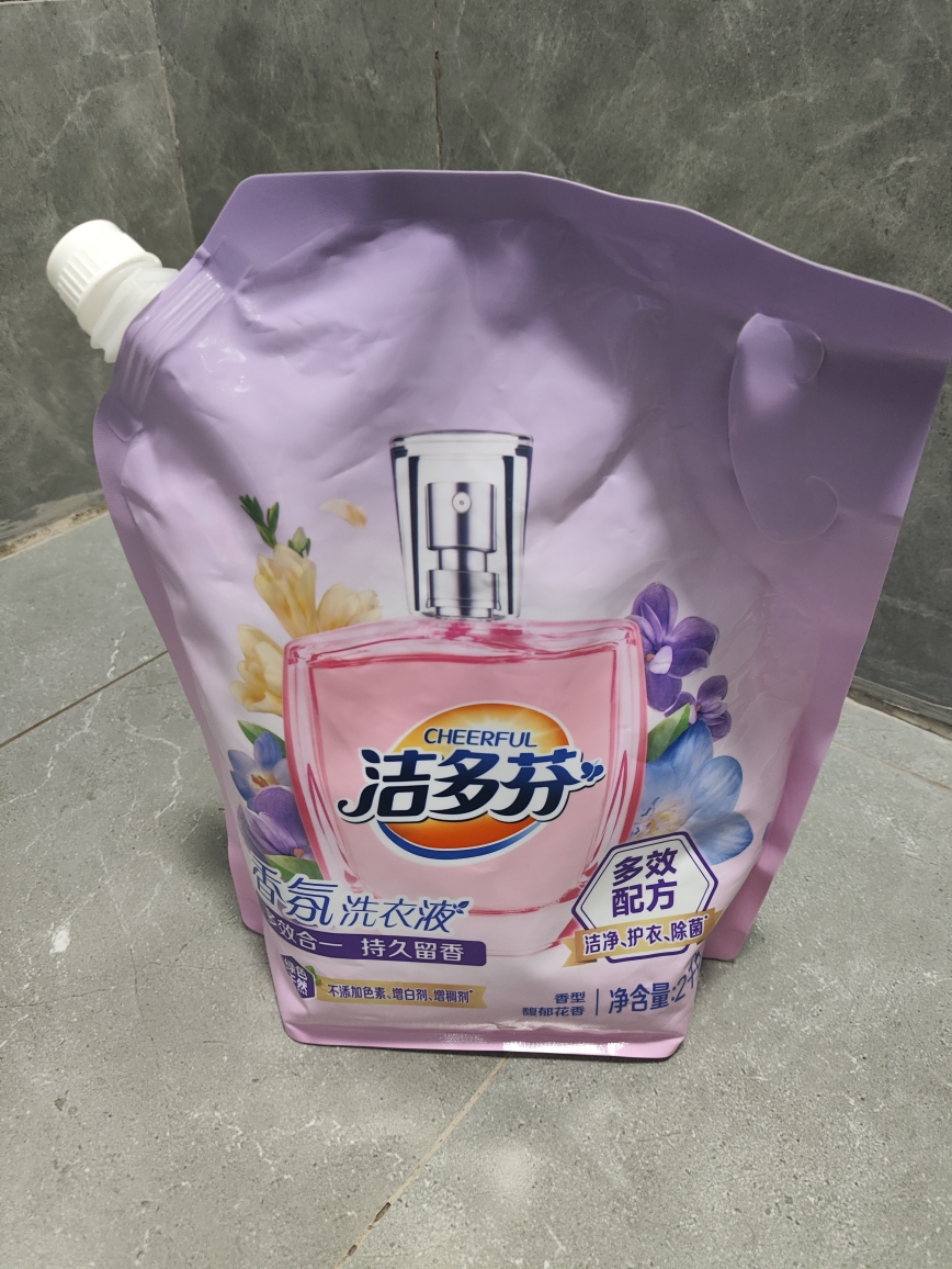 洁多芬香氛洗衣液2kg*2袋洁净留香除菌护衣晒单图