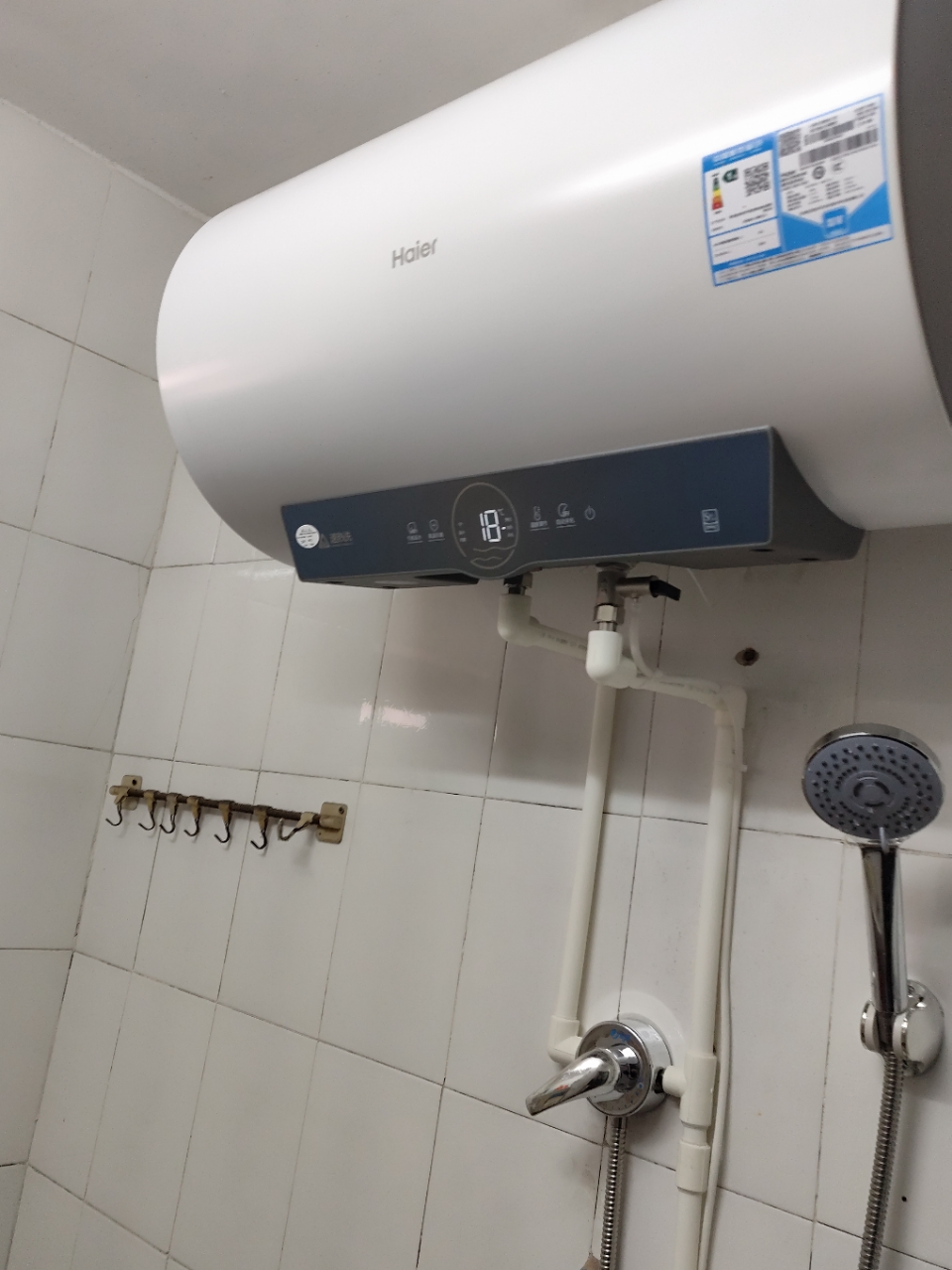 海尔(Haier)60升电热水器EC6001-ME3U1 2200W速热 金刚无缝内胆 健康抑菌 WiFi智控 一级能效晒单图