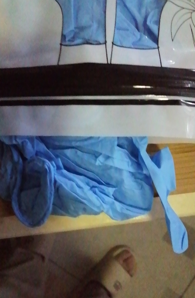 超护一次性手套丁腈晴橡胶食品餐饮厨房家务清洁美容纹绣防酸碱防油防水手套M码50只晒单图