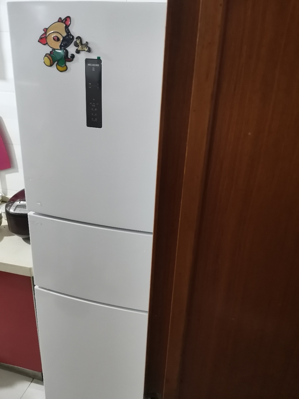 离子净美菱271升三门冰箱 59.6cm窄机身小冰箱1级能效风冷无霜净味家用电冰箱换新消费补贴BCD-271WP3CX白晒单图