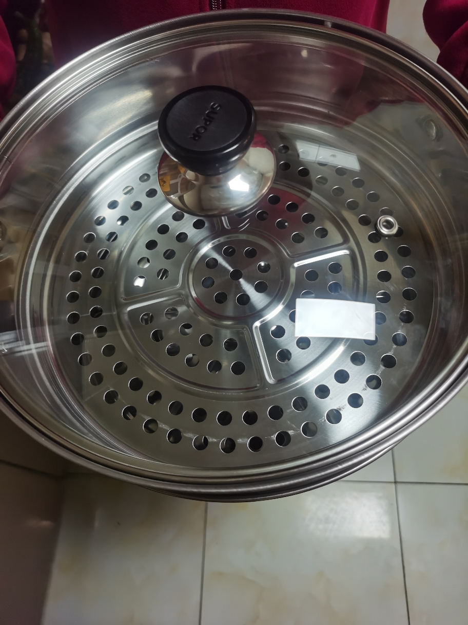 苏泊尔(SUPOR) 304不锈钢蒸锅双层复底汤锅二层蒸笼大容量家用电磁炉燃气锅具 28CM EZ28BS05晒单图