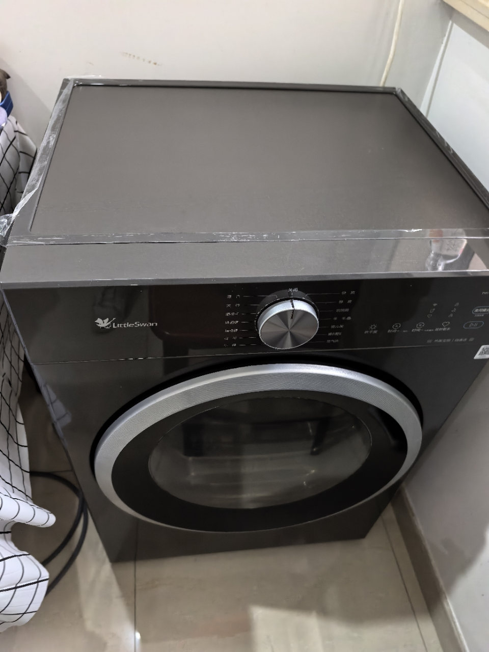 小天鹅(LittleSwan)水魔方洗烘套装 10KG滚筒洗衣机+变频热泵烘干机TG10V628T+TH10VH628T晒单图