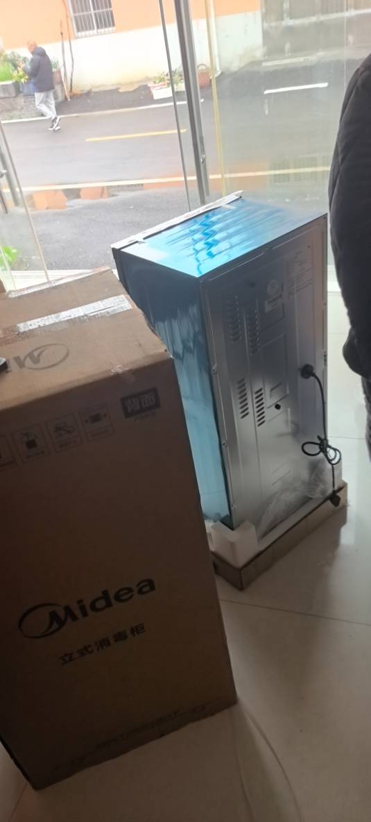 美的(Midea)家用小型消毒柜 高温立式二星级94L 大容量四层上下室独立控制碗柜餐具碗筷烘干100R05晒单图