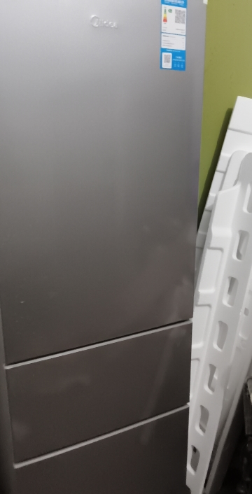 美的冰箱220L三门冰箱灰色租房家用客厅宿舍小型冰箱三开门三温低耗省电低音运行MR-231T[-]晒单图