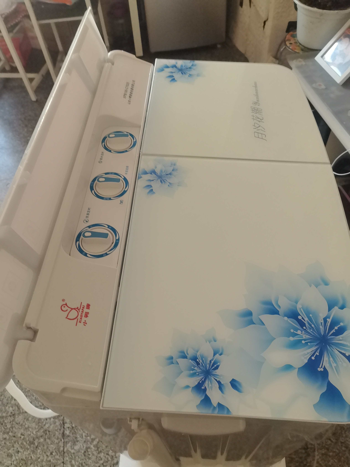 小鸭10公斤半自动洗衣机双桶双缸老式洗脱一体家用宿舍出租房用 大容量带甩干桶脱水 双不锈钢内桶晒单图