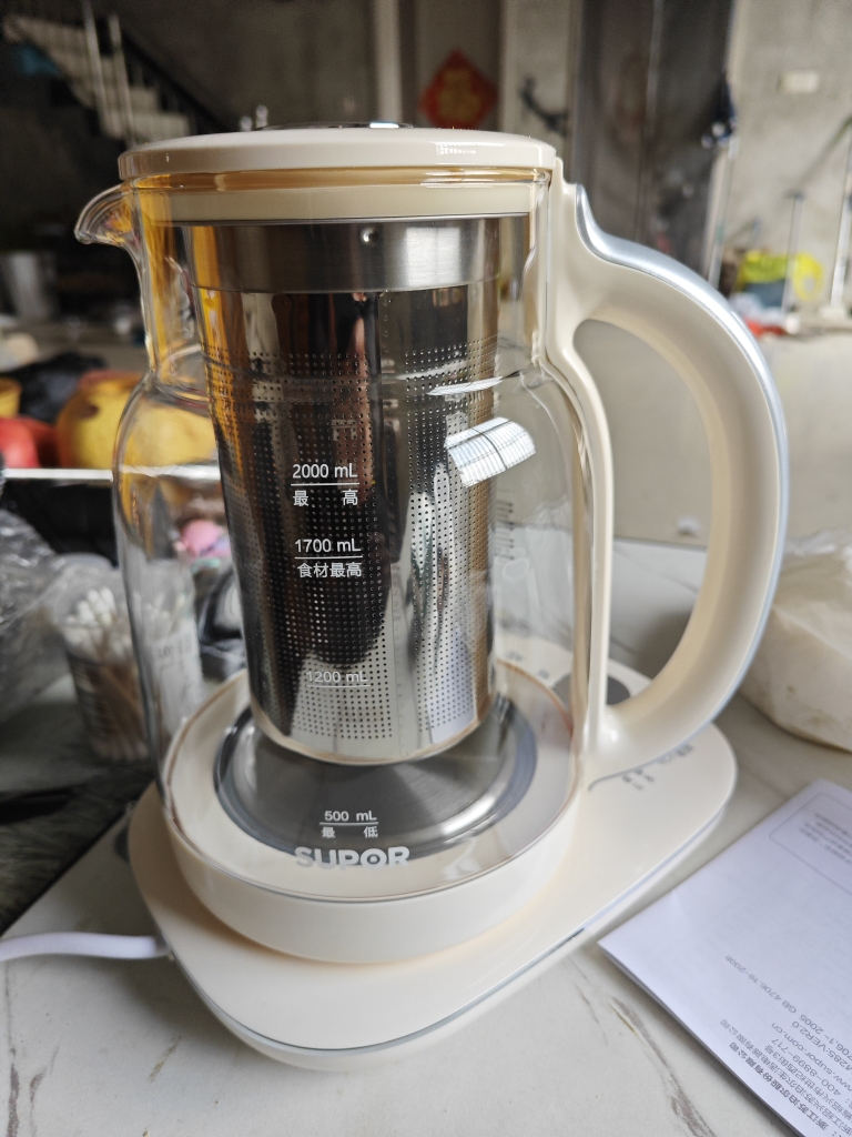 苏泊尔(SUPOR)养生壶 煮茶器烧水壶大容量花茶壶恒温水壶烧水壶电热水壶 办公室保温煮茶壶 2L SW-20YQ65晒单图