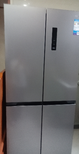 [美的出品]华凌冰箱 61cm超薄十字双开门对开多门一级能效风冷无霜家用冰箱节能省电HR-426WSP钛钢灰-星烁晒单图