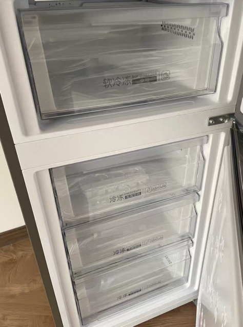 海尔(Haier)219升三门冰箱2级能效 节能家用电冰箱三开门冷藏冷冻BCD-219LHC3E0YH晒单图