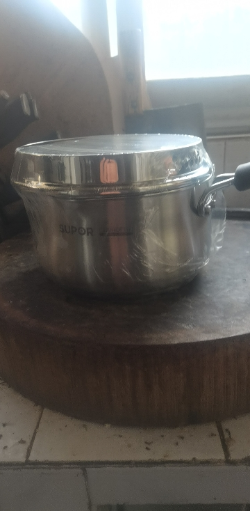 苏泊尔(SUPOR)304不锈钢小红圈示温汤锅奶锅煮锅ST18JA1可立盖18CM 复底汤锅电磁炉燃气通用晒单图