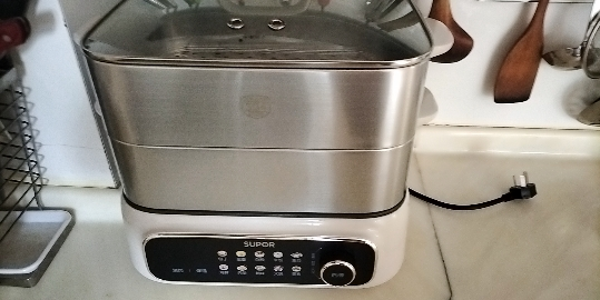 苏泊尔家用多功能涮火锅炖蒸煮一体电热锅双层触控电蒸锅 五档调节18L大容量智能预约功能烹饪ZN30FC669晒单图