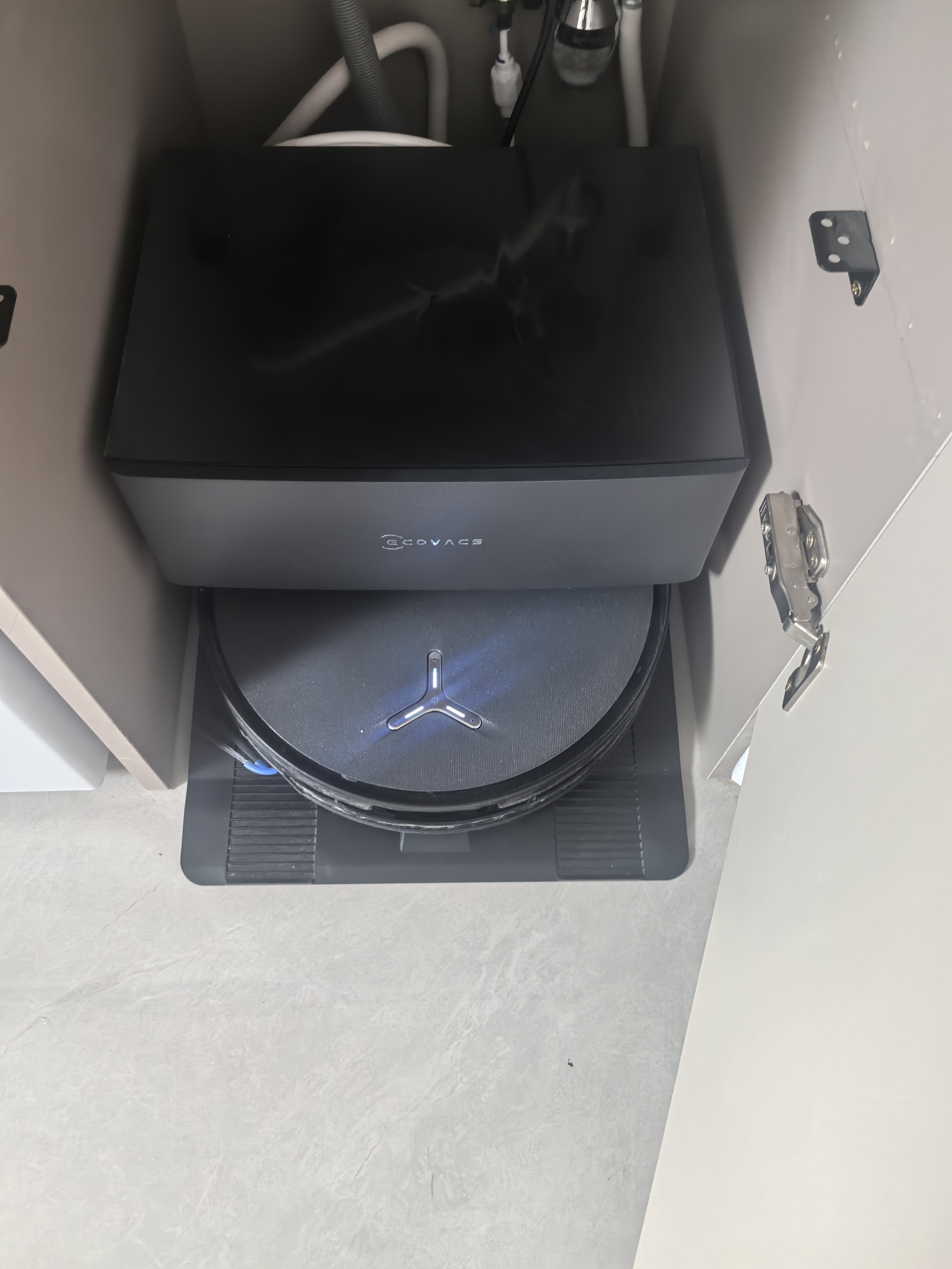 科沃斯ECOVACS T90 PRO黑色扫地机器人拖洗烘一体自动清洗自动集尘滚筒洗地上下水版晒单图