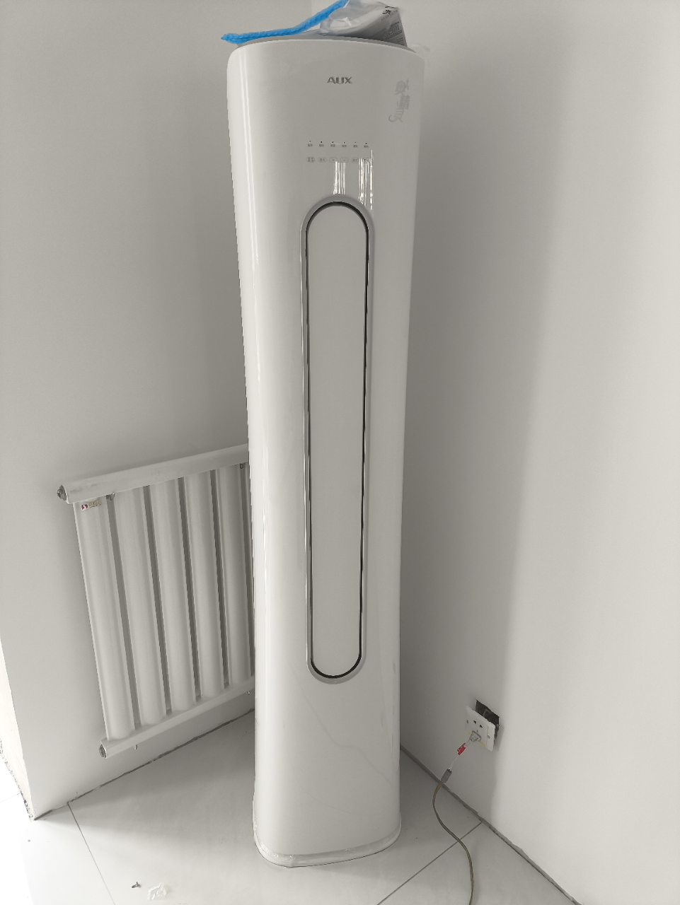 奥克斯 (AUX) 空调立式2匹柜机 新一级能效变频冷暖两用 节能省电 客厅家用空调圆柱柜机晒单图