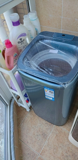 海尔(Haier)波轮洗衣机全自动5公斤家用小型直驱变频母婴迷你款HP电离除菌儿童内衣专属机 XQB50-B378晒单图