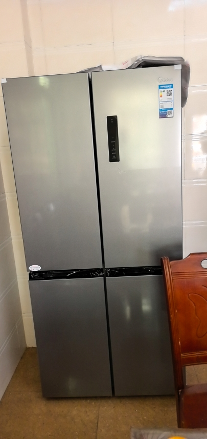 [自营]美的冰箱(Midea)480升十字对开冰箱一级智能双变频电冰箱双循环风冷无霜大容量BCD-480WSPZM(E)晒单图