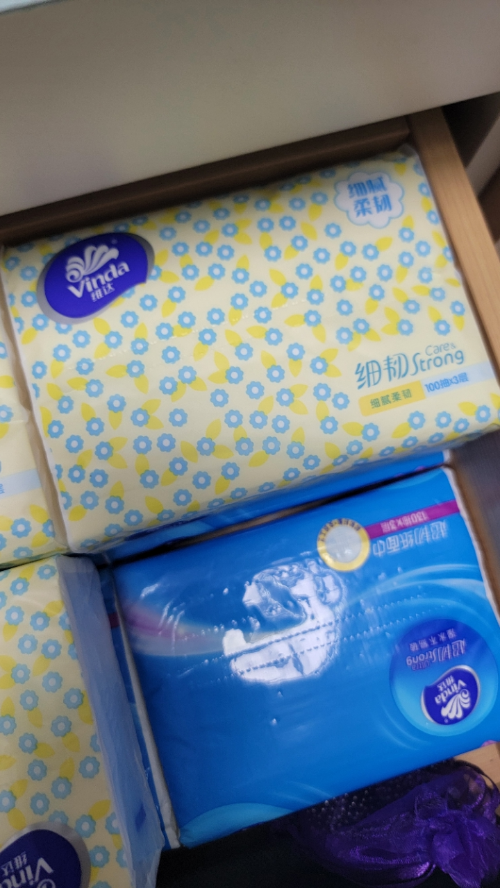 维达细韧抽纸3层S码100抽40包卫生纸 家用囤货装餐巾纸面巾纸卫生纸纸巾(整箱销售)(新旧包装交替发货)晒单图