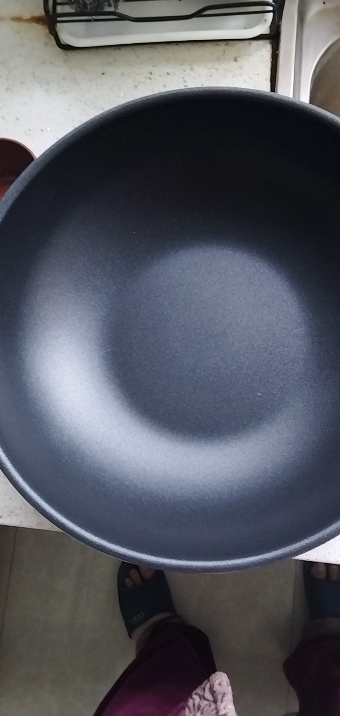 苏泊尔(SUPOR)炫彩易洁家用不粘锅炒锅炒菜锅燃气灶明火专用送木铲 PC30S3晒单图