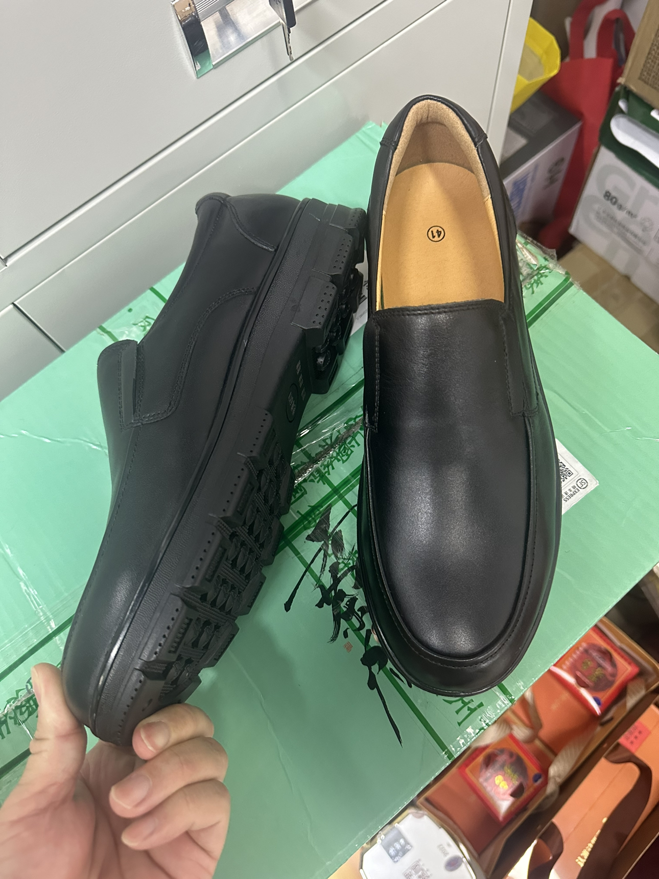 安富利310防滑耐磨工作皮鞋35-46#/双晒单图