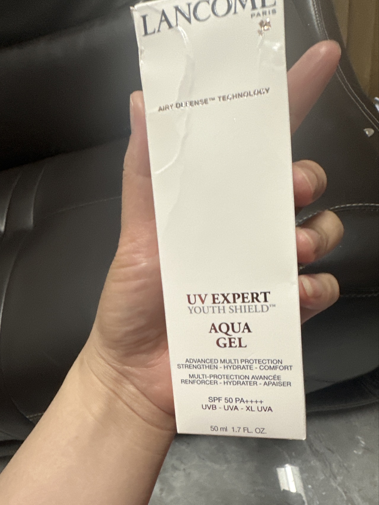 法国(Lancome)兰蔻水漾轻透隔离露UV小白管空气感防晒霜SPF50柔皙轻透防晒霜50ml (清爽型)晒单图