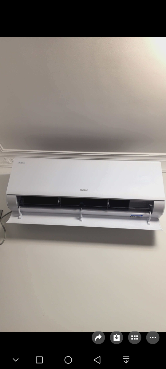 海尔1.5匹KFR-35GW/E1-1Plus新1级能效变频空调冰雪白速冷速热舒适省电6年质保晒单图