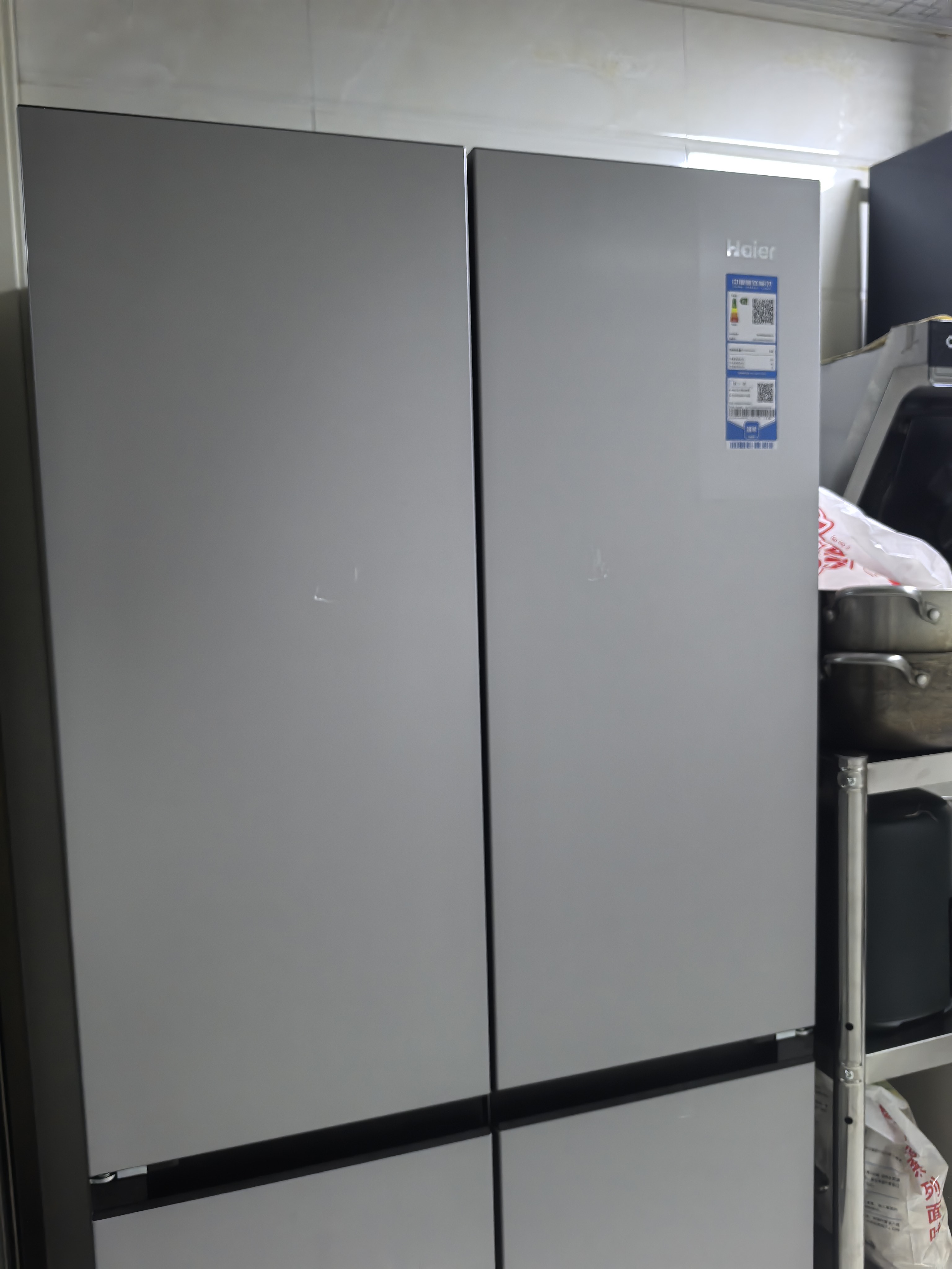 小红花系列海尔(Haier)500升十字对开门冰箱 全域净化 一级能效BCD-500WGHTDEDM7U1晒单图