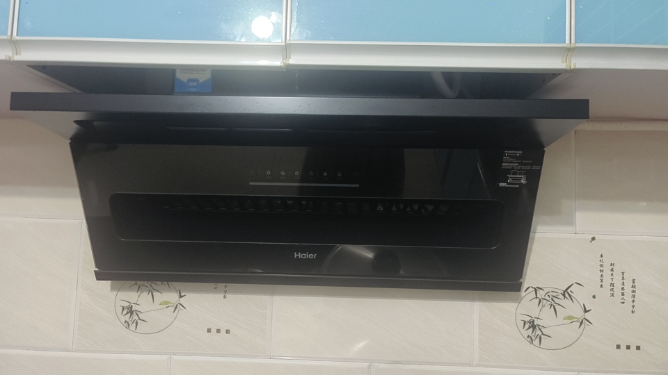 海尔(Haier)抽油烟机一级能效顶侧双吸CXW-358-E900C61家用排烟机25立方大吸力排吸烟机晒单图