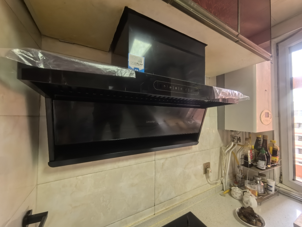 海尔(Haier)出品统帅吸油烟机家用厨房7字型油烟机25m³变频大吸力高频自旋洗900帕强排风压IXF7220晒单图