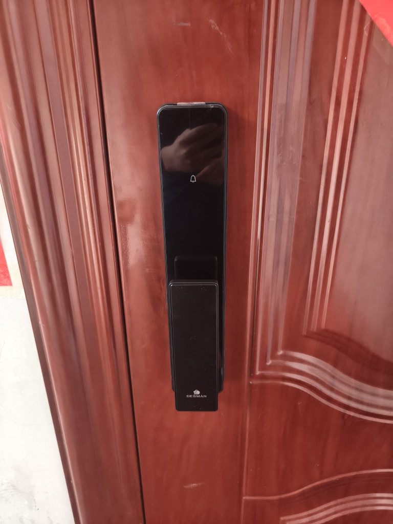 德施曼(DESMAN)智能门锁指纹密码锁防盗门入户门锁全自动智能锁电子锁小嘀Q2P 典雅黑晒单图