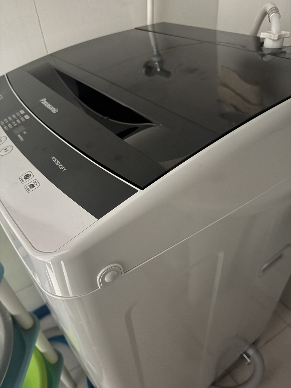 松下(Panasonic)租房适用 波轮洗衣机 8KG 全自动家用省水省电 智能桶自洁 宽瀑布水流 XQB80-K3F1晒单图