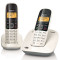 德国集怡嘉 (Gigaset) 电话机 A180 套装 (象牙白) 一拖一 子母机 象牙白 内部对讲 全网爆款 经典机型