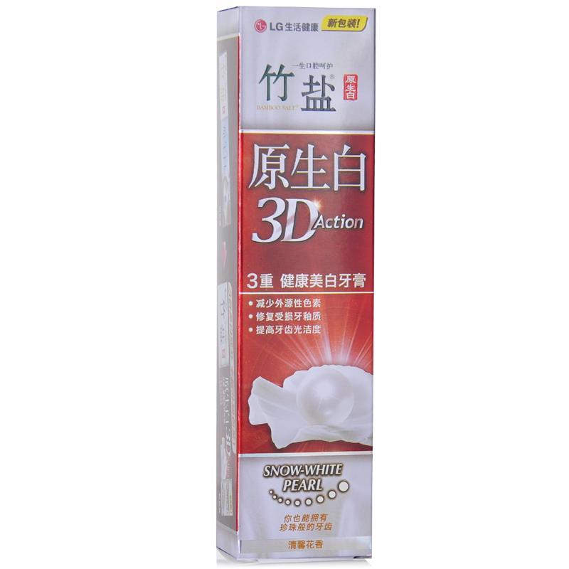 竹盐原生白健康美白牙膏105g