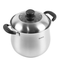 苏泊尔(SUPOR )精致炖锅ST24P1 深型汤锅直径24CM 电磁炉通用汤锅 加深加高304不锈钢炖锅汤锅