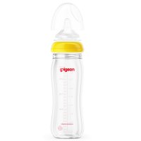 AA71贝亲自然实感宽口径玻璃奶瓶240ml
