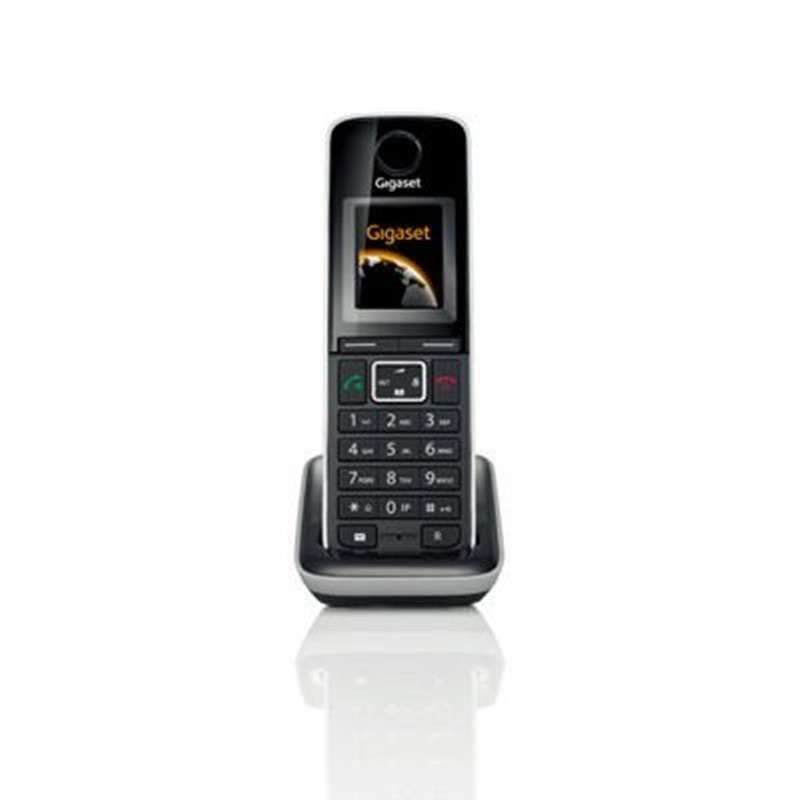 德国集怡嘉(Gigaset)原西门子品牌C810A无绳数字答录电话机免提通话一拖一子母机(钢琴黑)图片