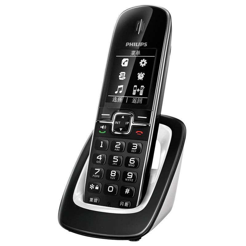 飞利浦(PHILIPS) DCTG4902数字无绳子母电话机套装(黑色)