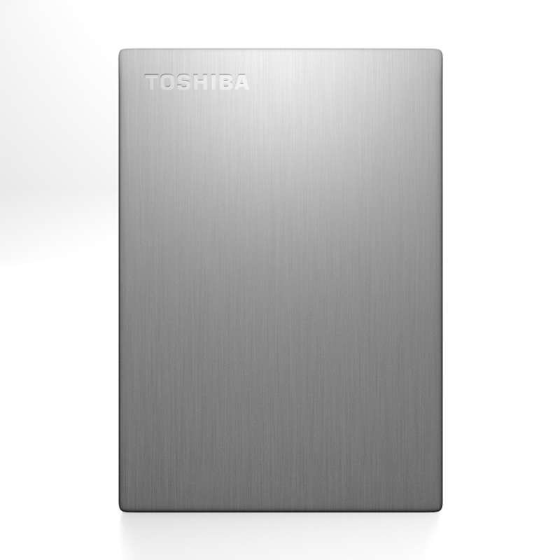 【赠硬盘包】东芝(TOSHIBA) 超薄移动硬盘(Canvio Slim) 500G 2.5英寸 USB3.0(银白)