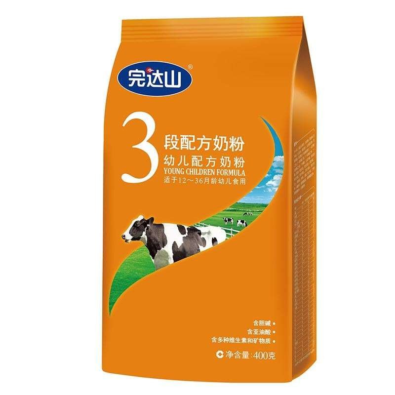 完达山(wondersun) 幼儿配方奶粉3段(1岁-3岁幼儿适用)400克 袋装