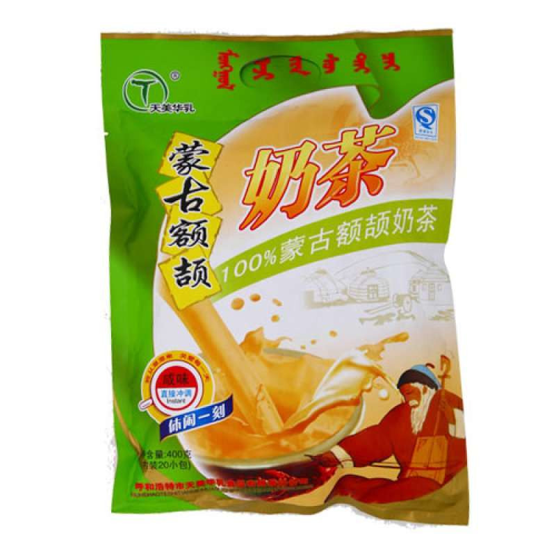 天美华乳蒙古额吉奶茶(咸奶茶)400g