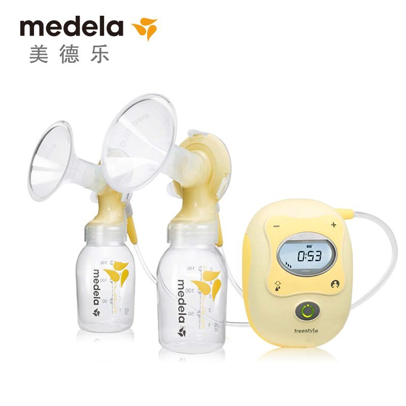 美德乐(medela)飞韵双侧电动吸乳器、瑞士进口TRITAN吸奶器