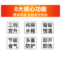 美的燃气热水器JSQ20-HWA 天然气 恒温强排式10升